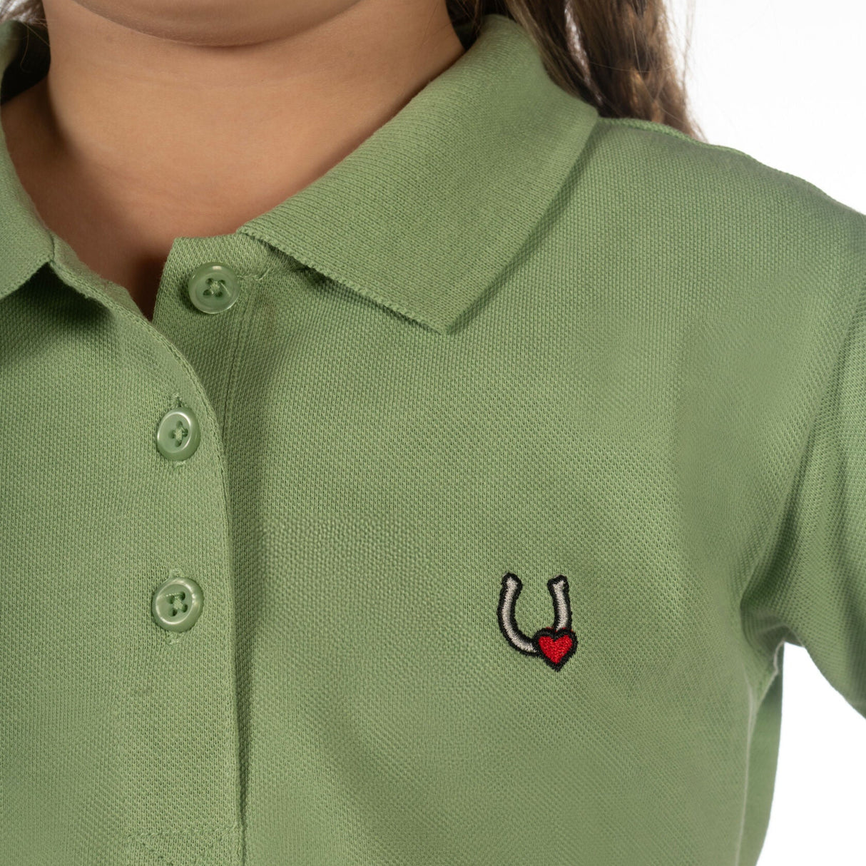 HKM Children's Polo Shirt -Claire- #colour_jade-green