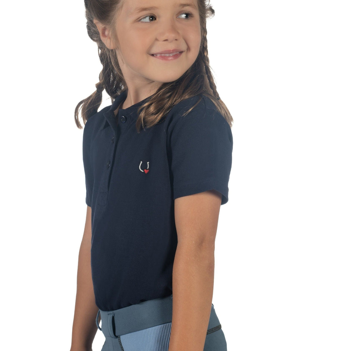 HKM Children's Polo Shirt -Claire- #colour_deep-blue