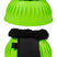 HKM Rubber Over Reach Boots -Atlanta Neon- with Fur #colour_neon-green