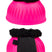 HKM Rubber Over Reach Boots -Atlanta Neon- with Fur #colour_neon-pink