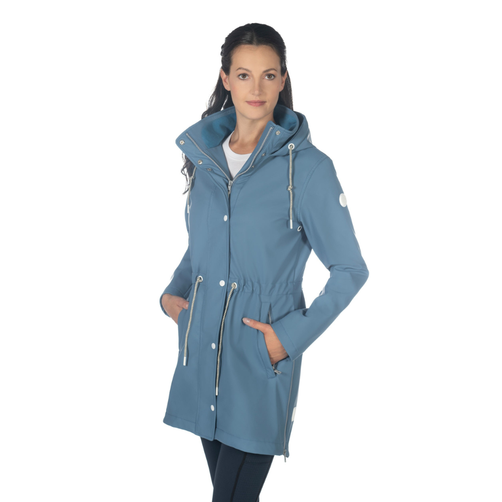 HKM Ladies Riding Jacket -Ohio- #colour_smokey-blue