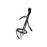 ProPresicce Pelle Raised Flash Leather Bridle by Hy Equestrian #colour_black-silver