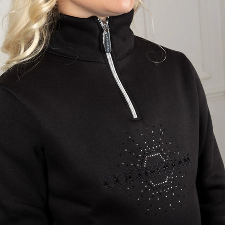 Coldstream Next Generation Hamilton Sparkle Quarter Zip #colour_black