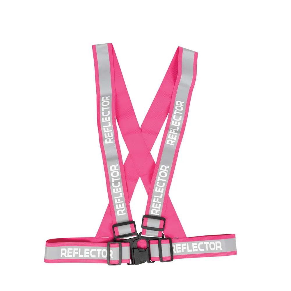Reflector Adjustable Harness by Hy Equestrian #colour_pink