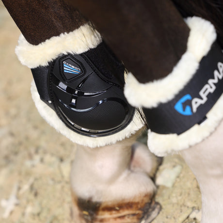 Shires ARMA Carbon SupaFleece Fetlock Boots #colour_black