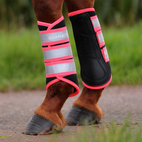 Shires ARMA EQUI-FLECTOR® Brushing Boots #colour_pink