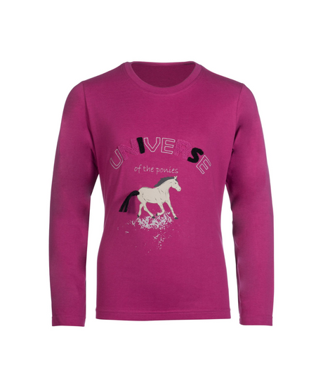 HKM Children's Long Sleeve Shirt -Polly- #colour_magenta