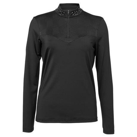 Mountain Horse Crystal Lace Top #colour_black