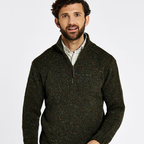 Dubarry Mens Callaghan Knitted Jumper #colour_olive