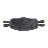 Stubben Equi-Soft® Short Saddle Girth with Cover - Ebony #colour_lambskin-anthracite-black