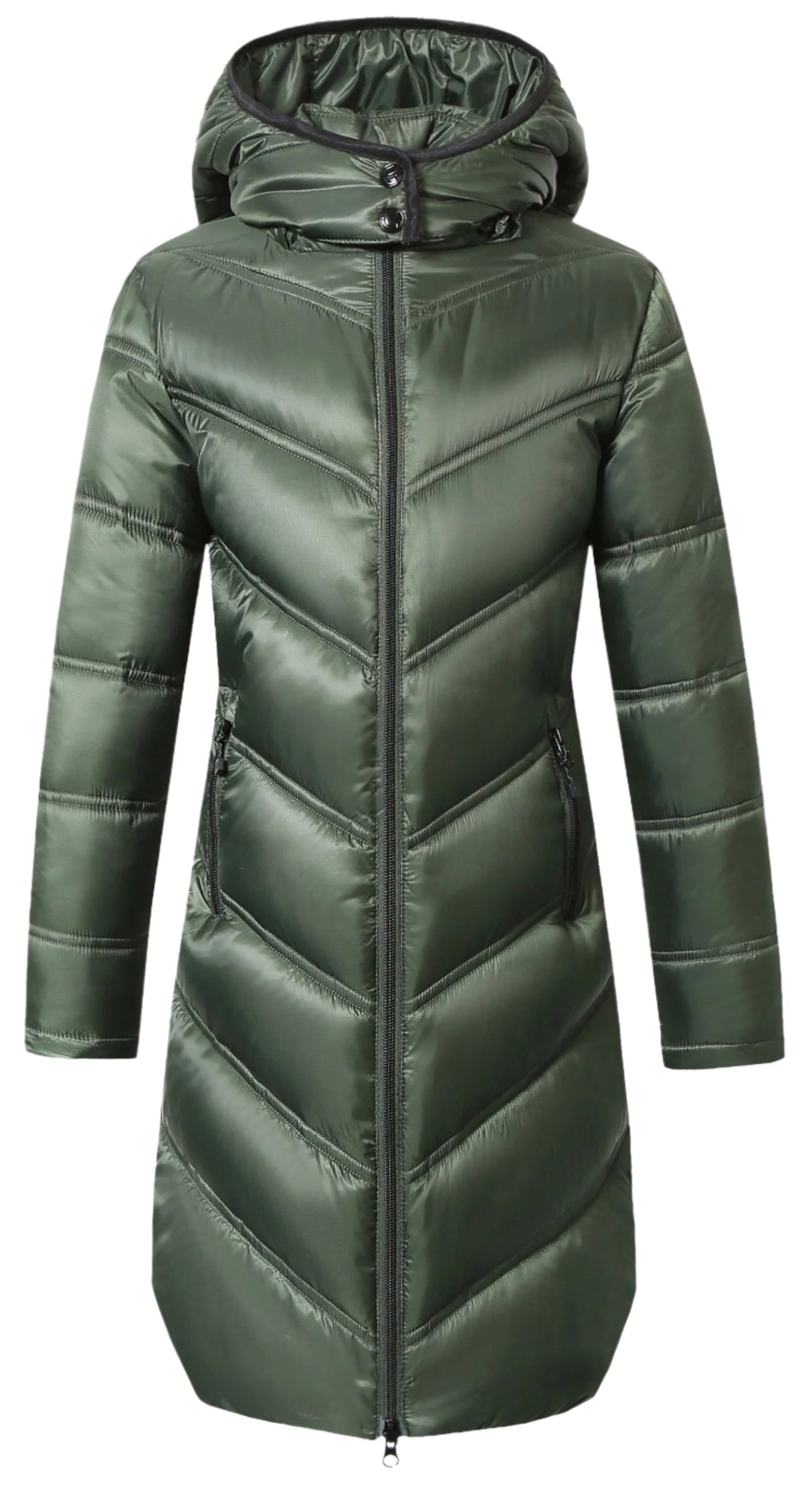 Covalliero Children's Padded Coat #colour_opal-green