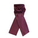 Equetech Pin Spot Riding Stock #colour_maroon-white