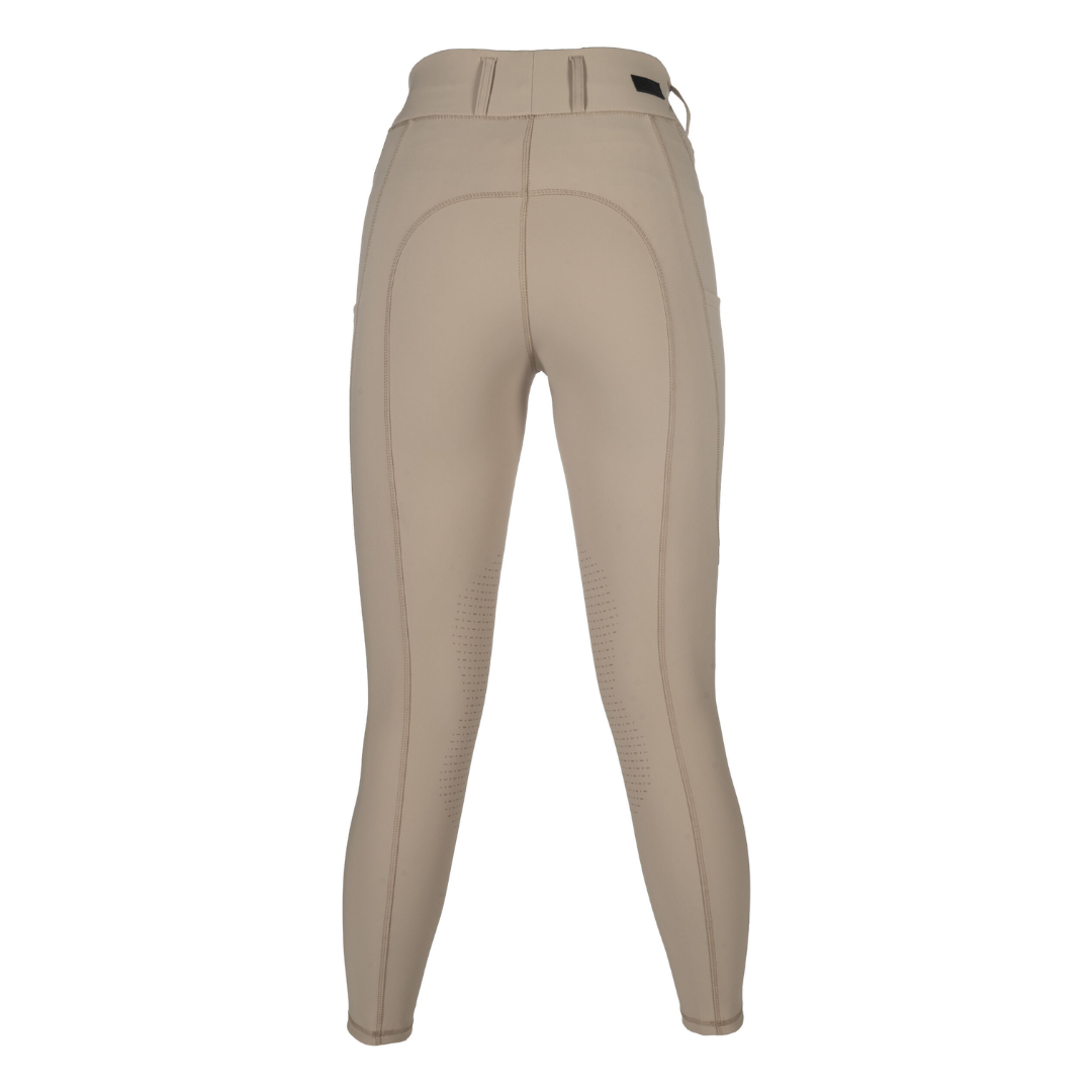 HKM Women's Silicone Knee Patch Riding Leggings -Jil High Waist- #colour_beige