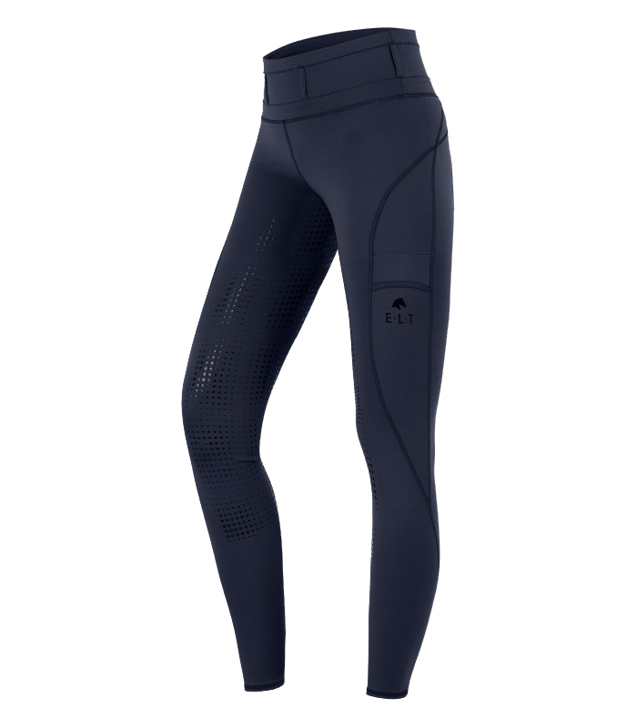 E.L.T Ladies Hanna High Waist Riding Leggings #colour_night-blue