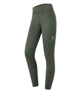 E.L.T Ella Ladies Riding Thermal Leggings #colour_dark-olive