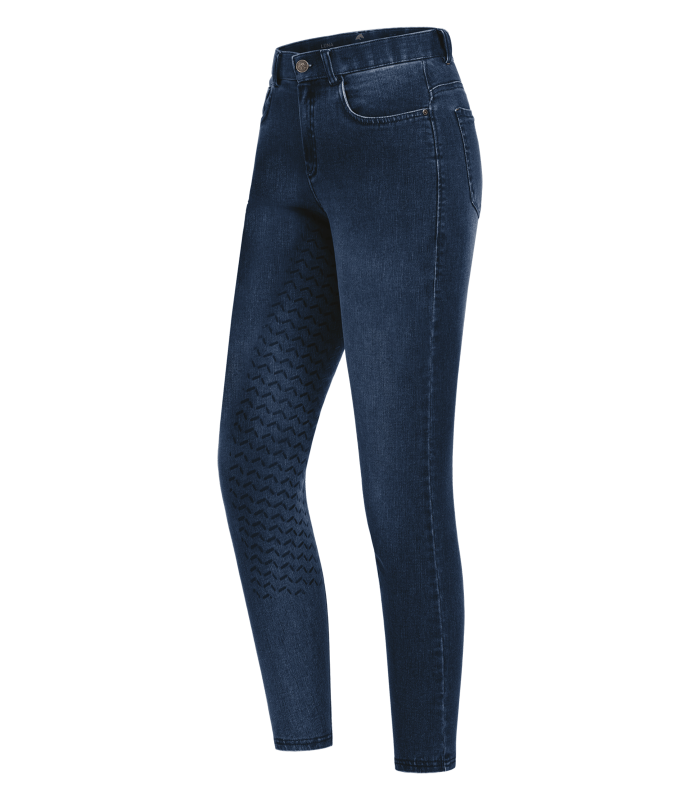 E.L.T Ladies Luna Jeans Breeches #colour_dark-blue