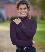 E.L.T Ladies Madison Turtleneck Shirt #colour_dark-purple