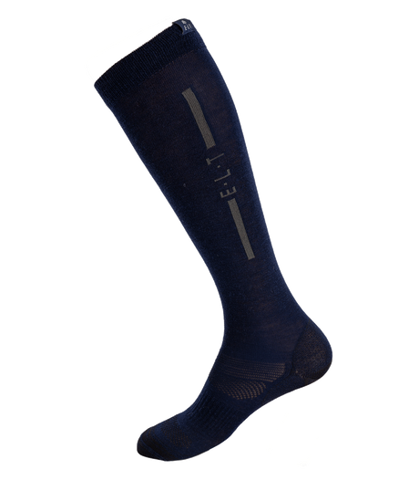 E.L.T Unisex Merino Riding Socks #colour_deep-blue-dark-grey