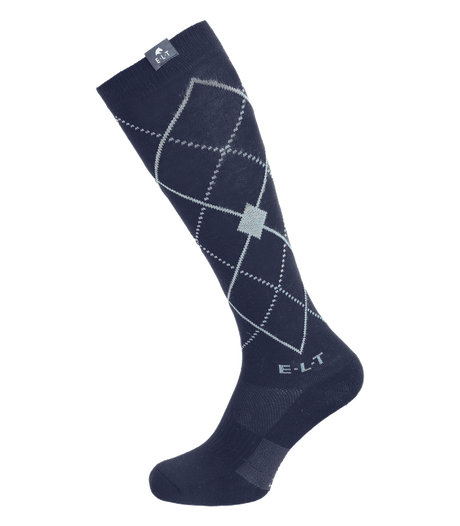 E.L.T Argyle Riding Socks #colour_deep-blue-stone-blue