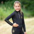 Supreme Products Active Junior Show Rider Base Layer #colour_black-gold