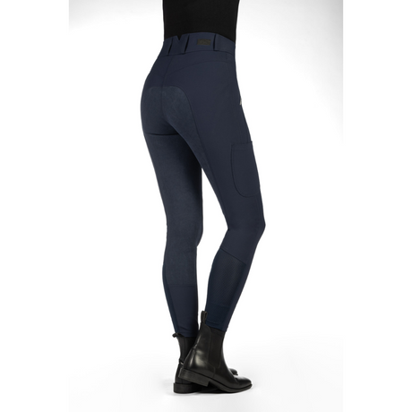 HKM Women's Alos Full Seat Riding Breeches -Lia High Waist- #colour_deep-blue