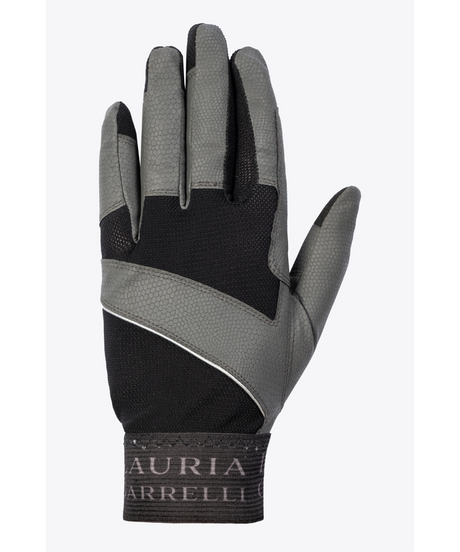 HKM Riding Gloves -Livigno- #colour_black-grey