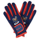 Hy Equestrian Thelwell Collection Practice Makes Perfect Children's Riding Gloves #colour_navy-red