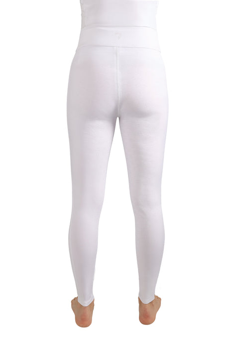 Hy Equestrian Ladies Melton Riding Tights #colour_ white