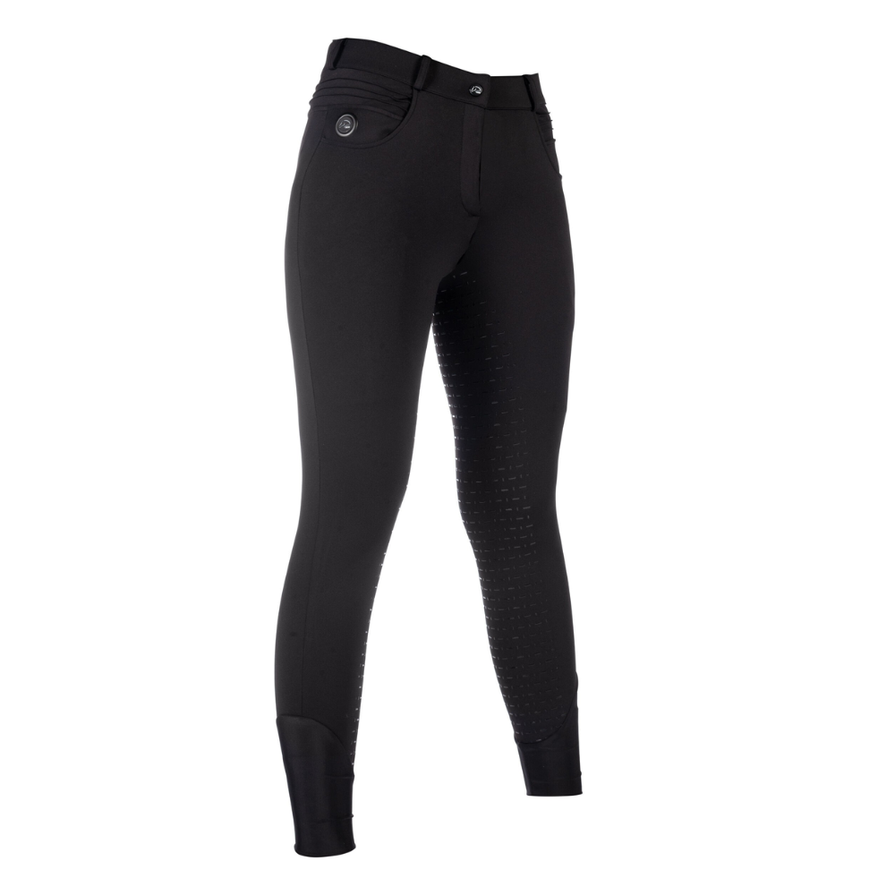 HKM Ladies Heating Riding Breeches -Comfort- Style no battery #colour_black