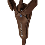 Stubben Pro-Jump Breastplate Open Martingale Fork #colour_ebony