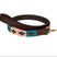 Benji & Flo Sublime Polo Leather Dog Lead #colour_blue-pink-vanilla