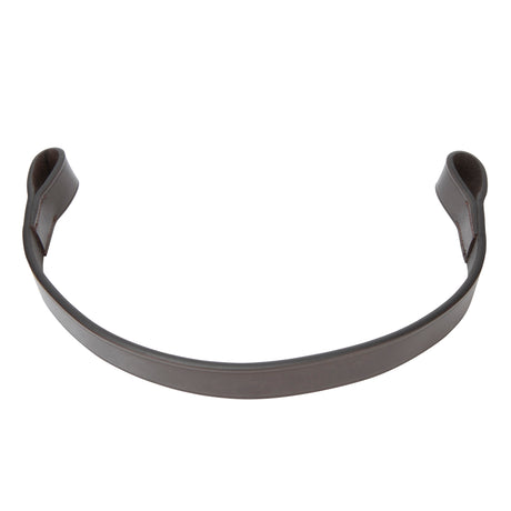 Shires Velociti Lusso Flat Browband #colour_havana