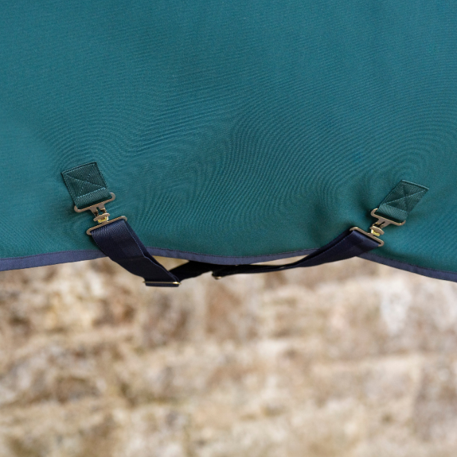 Horseware Ireland Amigo Jersey Cooler #colour_dynasty green-navy-silver
