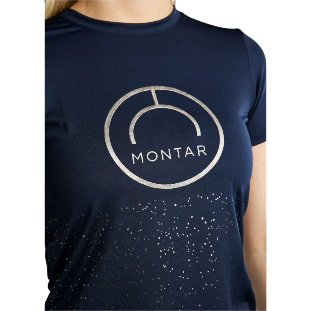 Montar MoSille with Gun Metal Logo T-Shirt #colour_navy