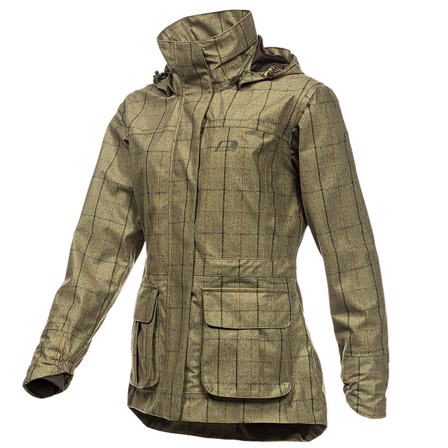 Baleno Pembroke Ladies Tweed Foldaway Jacket #colour_check-khaki