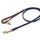 Shires Digby & Fox Padded Leather Dog Lead #colour_navy