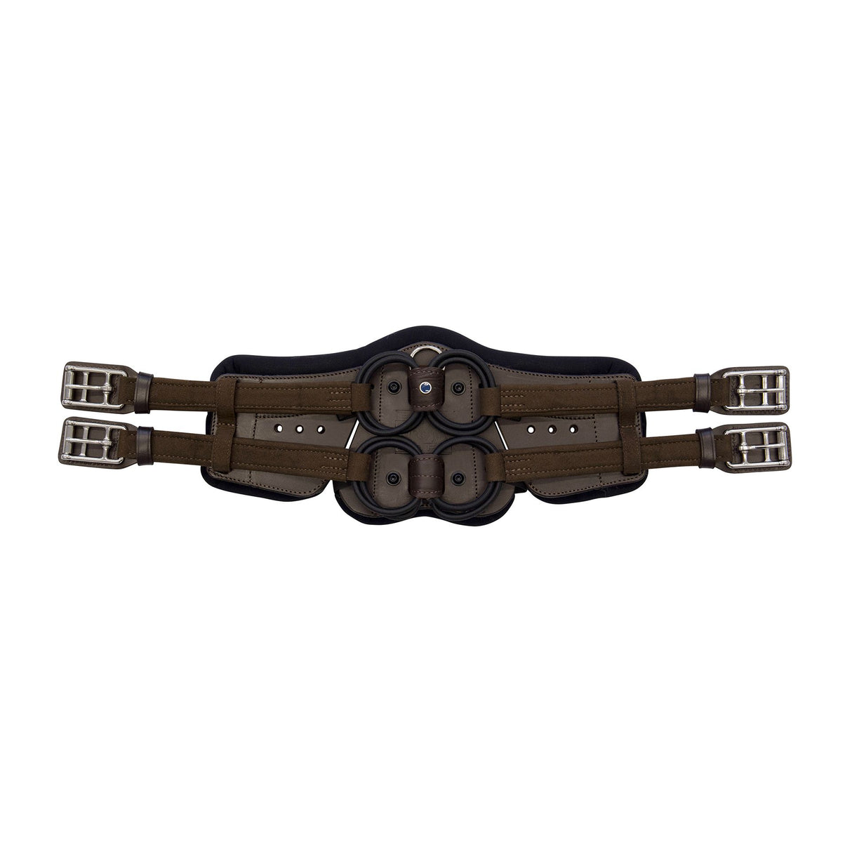 Stubben Equi-Soft® Saddle Girth with Cover - Ebony #colour_neoprene-black