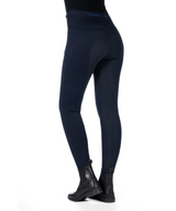 HKM Women's Silicone Full Seat Riding Tights -Cosy II- Style #colour_deep-blue