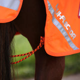 Shires EQUI-FLECTOR Waterproof Exercise Sheet #colour_orange