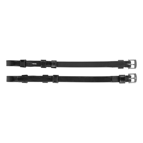 Waldhausen Pair of S-Line Cheek Pieces with Hook #colour_black