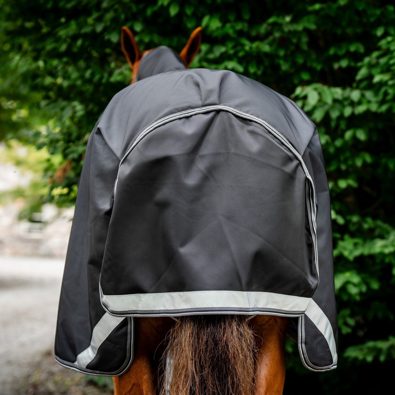 Horseware Ireland Rambo Supreme 1680D Turnout Plus 0g #colour_black-thunderstorm-grey-silver