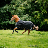 Horseware Ireland Rambo Supreme 1680D Turnout Vari-Layer 250g #colour_black-thunderstorm-grey-silver