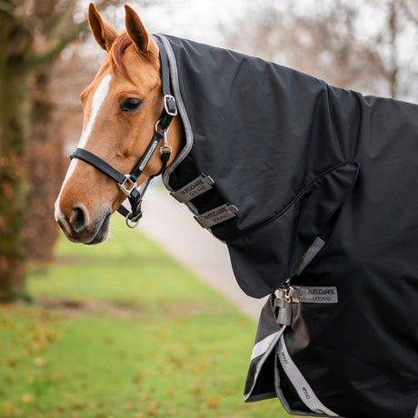Horseware Ireland Amigo 1200D Integrated 150g Turnout Rug #colour_black-titanium-grey-silver