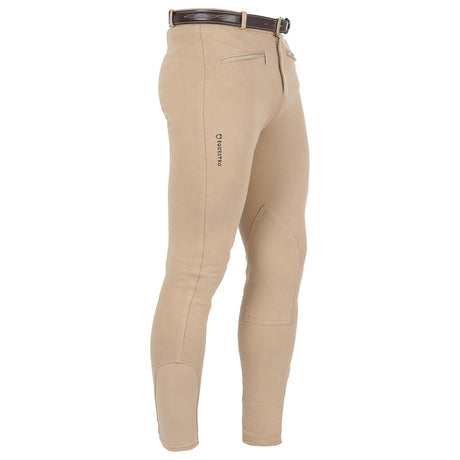 Equestro Crono Model Man Breeches In Stretch Cotton #colour_beige