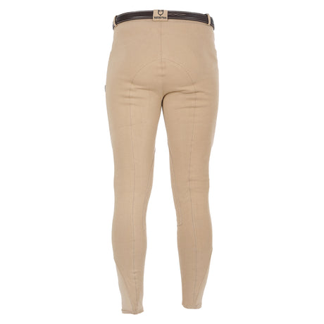 Equestro Crono Model Man Breeches In Stretch Cotton #colour_beige