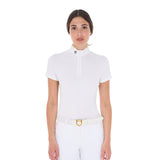Equestro Women's Slim Fit Stretch Competition Polo Shirt
