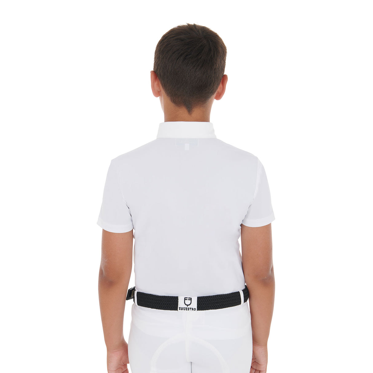 Equestro Boys' Slim Fit Competition Polo Shirt With Four Buttons