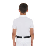 Equestro Boys' Slim Fit Competition Polo Shirt With Four Buttons
