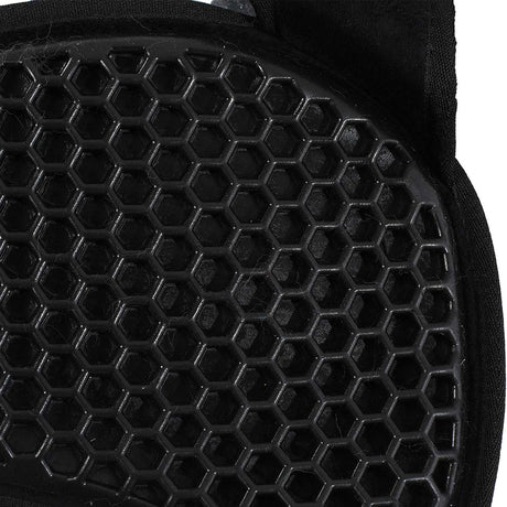 Acavallo Pad SP WFS Suede Rear Sheepskin Hexagonal Gel Flat #colour_black-white