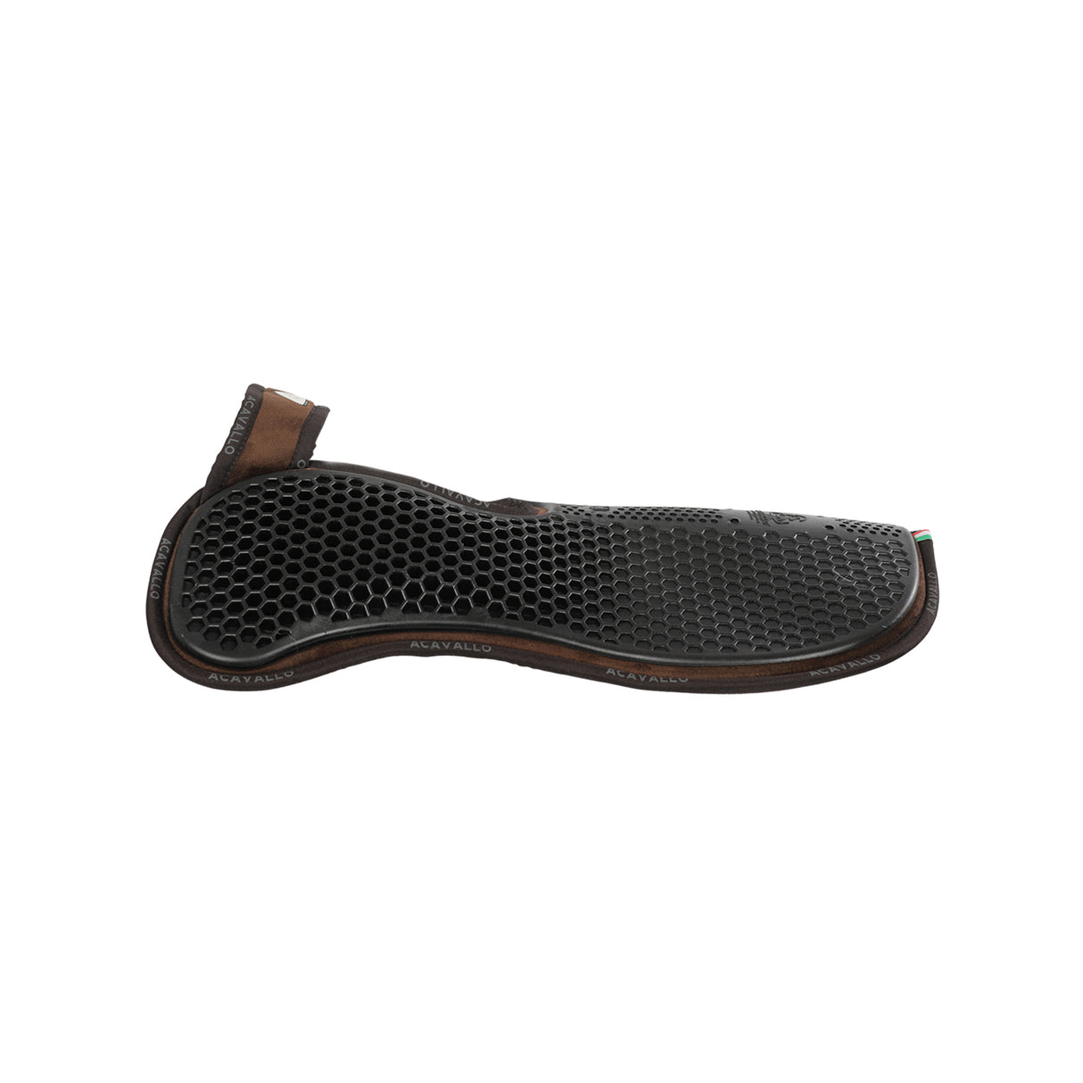 Acavallo Pad MF WFS Suede Hexagonal Gel Front Riser #colour_brown